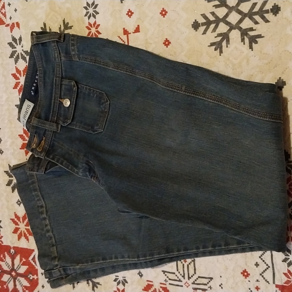 Gap stretch blue jeans. Size 4